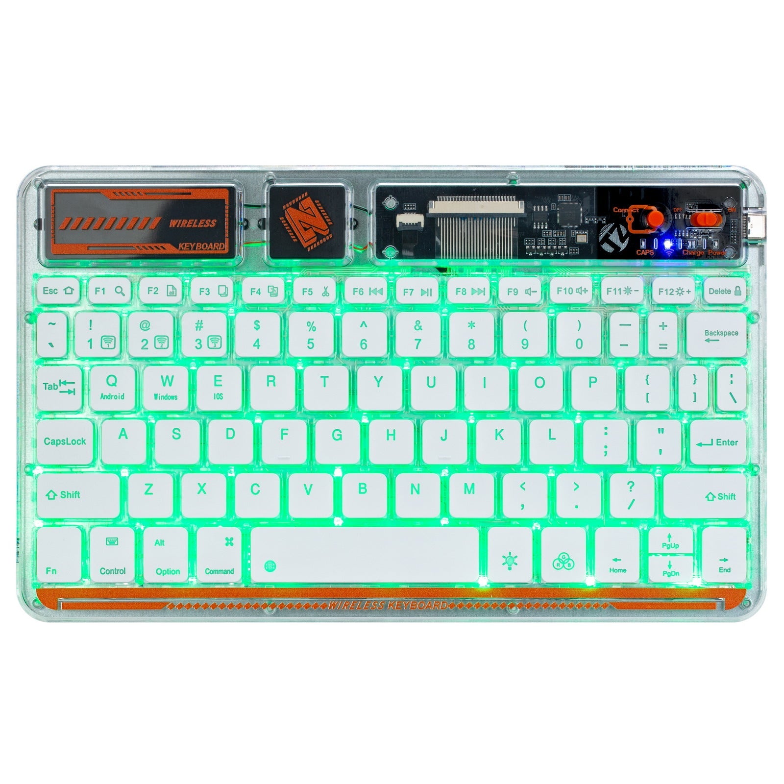 Transparent Bluetooth Backlit Keyboard – Xyber Mini PC