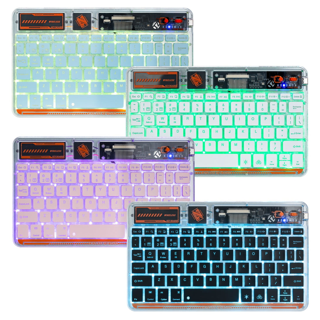 Transparent Bluetooth Backlit Keyboard - Xyber Mini PC 