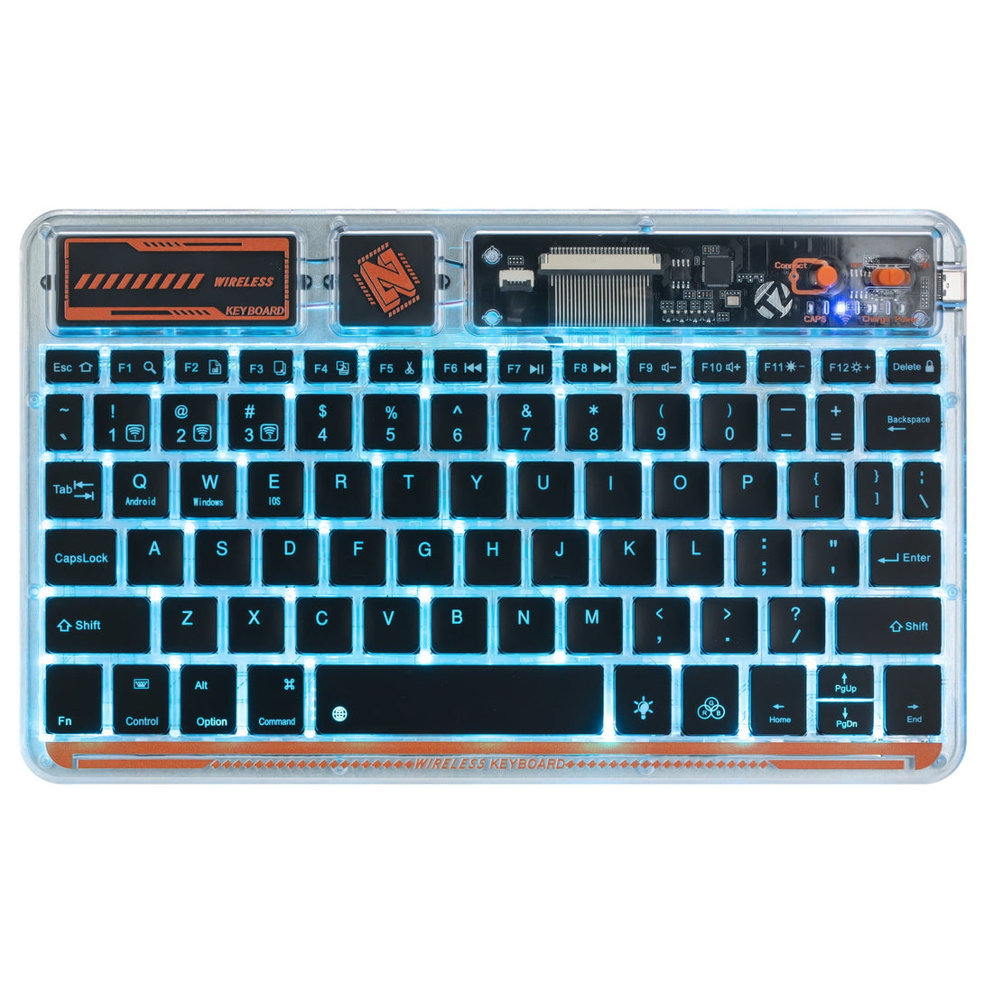 Transparent Bluetooth Backlit Keyboard - Xyber Mini PC 
