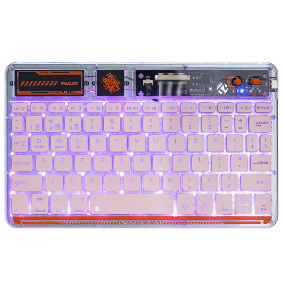 Transparent Bluetooth Backlit Keyboard - Xyber Mini PC 